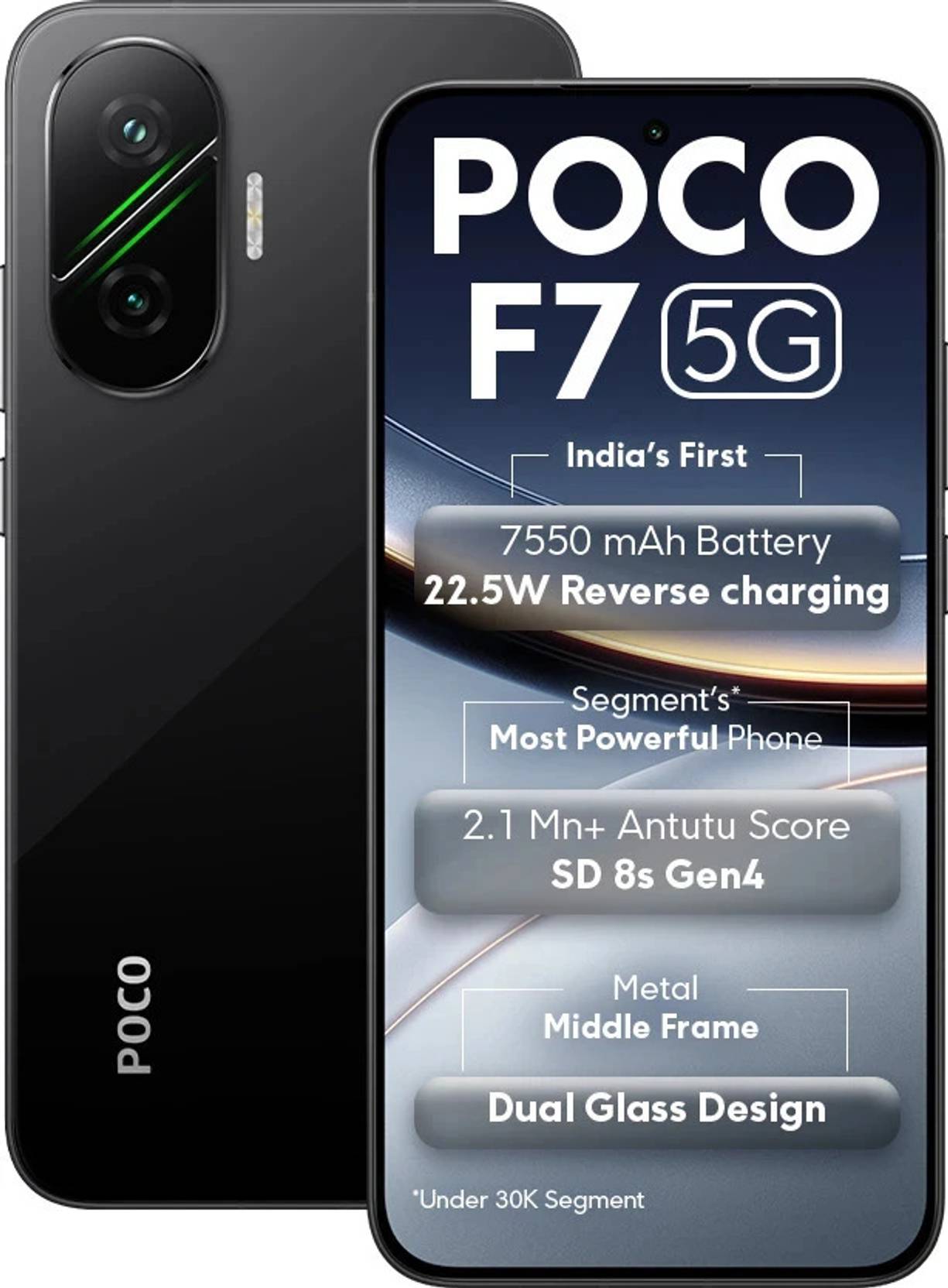 POCO F7 5G (Phantom Black, 256 GB) (12 GB RAM) (Copy) (Copy) - Image 2